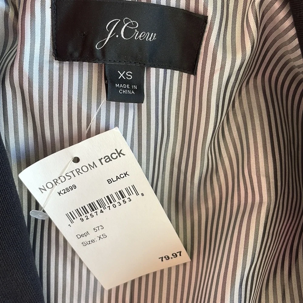 J.Crew Classic Black Blazer size XS